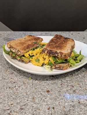 Egg Sammie at Kindbelly Cafe in Myrtle Beach