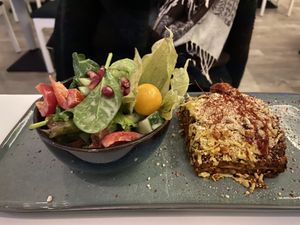 Lasange, the salad is good!  🥬 at Nao Vegan Cafe & Bar in Hamburg