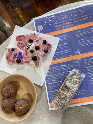 Desserts! at Dan d'Lion Eatery in Hungry Horse