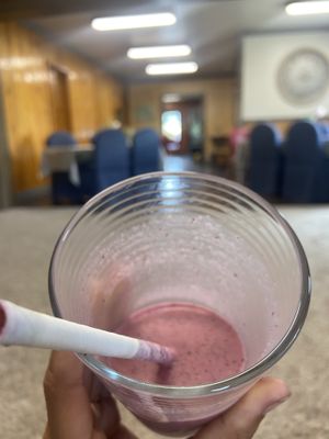 Huckleberry shake ... so tasty !!!! at Dan d'Lion Eatery in Hungry Horse