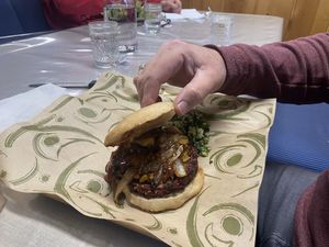 House Special Gourmet Beet Burger #Veganuary at Dan d'Lion Eatery in Hungry Horse