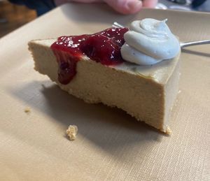 Hazelnut Cheesecake  #Veganuary at Dan d'Lion Eatery in Hungry Horse