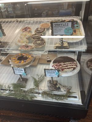 Dessert display   at Dan d'Lion Eatery in Hungry Horse