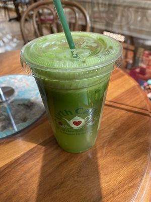 green juice blend at Urth Caffe in Las Vegas