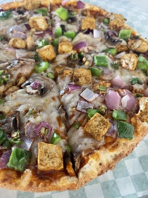Plant based chicken tikka twist pizza  at Pizza Twist in Irving