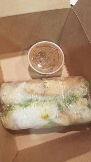 V1. Spring rolls with peanut sauce. at BG Pho in Battle Ground