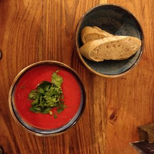 Soup of the day: beetroot soup at Pfannenzauber in Aachen