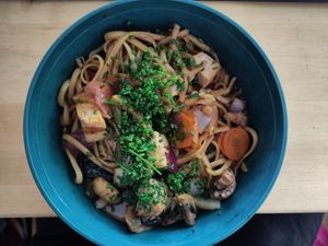 Noodles Teriyaki at Pfannenzauber in Aachen