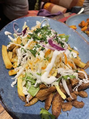Kapsalon (kind of Döner with Salad, cheese and fries)  at Pfannenzauber in Aachen