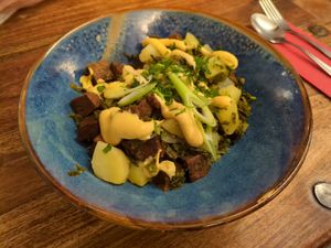 Seasonal dish: Superfood stew (January 2024) at Pfannenzauber in Aachen