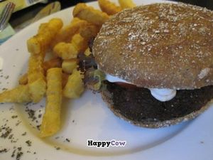 pfannenzauber burger & french fries at Pfannenzauber in Aachen