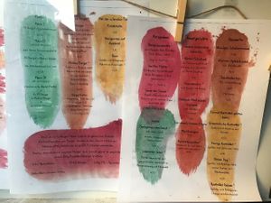 Menu at Pfannenzauber in Aachen