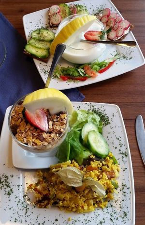 Veganer Rühr Tofu mit Sojajoghurt  at Zoom Cafe & Photo Studio in Chemnitz