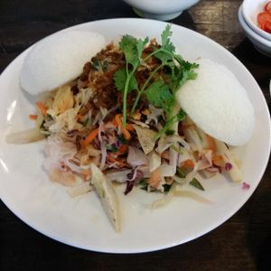 Goi ngo sen (lotus root salad, 50.000 vnd) at Saigon Vegan - Vo Van Tan in Ho Chi Minh City