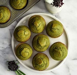 Spinach and banana 🍌 muffins (from social media) at Paladar da Alma in Porto