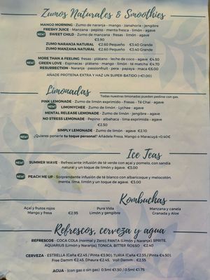 New menu 1 at Foodis in Sant Just Desvern