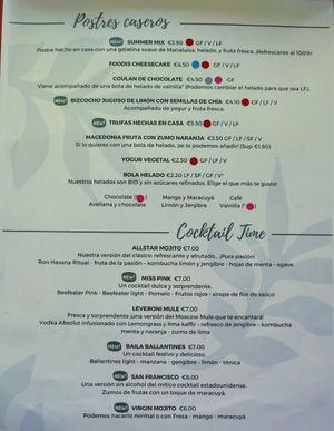 New menu 5 at Foodis in Sant Just Desvern