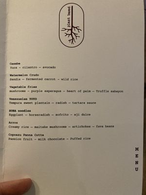 The evening tasting menu September 2021 at MITA in Washington