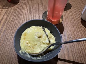 Arracacha - fava beans - sweet plantain - mushroom dashi soup ❤️  at MITA in Washington