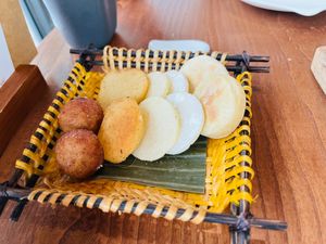 arepas (plantain, smoked potato, yuca, corn, wheat) at MITA in Washington