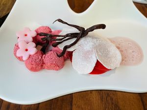 cherry, dark chocolate, mochi at MITA in Washington