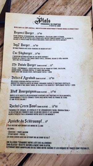 Menu Plats at Moon and Sons in Caen