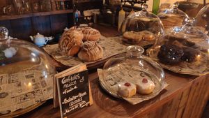 Pastries at Moon and Sons in Caen