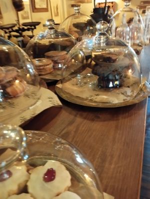 Cake selection  at Moon and Sons in Caen