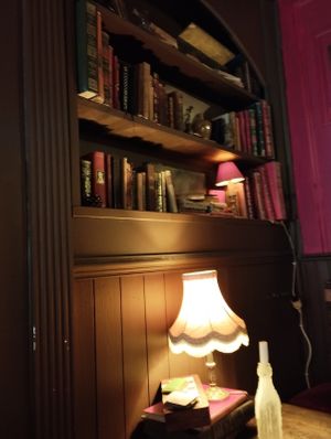 Cosy corner at Moon and Sons in Caen