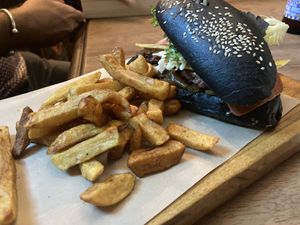 Yummy fries  at Moon and Sons in Caen