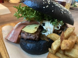 Inside the Jay Z Burger  at Moon and Sons in Caen