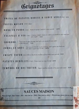 Starters at Moon and Sons in Caen