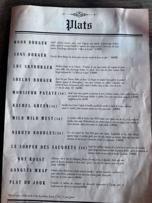 Les plats principauxx  at Moon and Sons in Caen