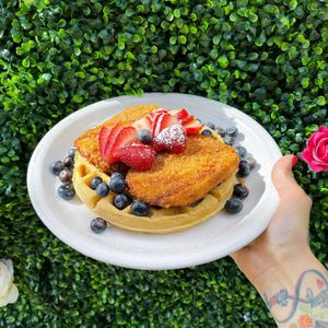 Chicken and Waffles at Plantology - Cloud Kitchen - Maybe closed in San Antonio