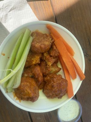 Cauliflower wings at Plantology - Cloud Kitchen - Maybe closed in San Antonio
