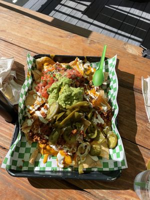 Best vegan restaurant I’ve had yet 😍 nachos and phili Chz stk hoagie  at Plantology - Cloud Kitchen - Maybe closed in San Antonio