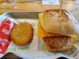 Honee butter chkin sammie at Plantology - Cloud Kitchen - Maybe closed in San Antonio