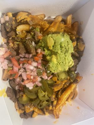 Asada fries? Forgot the menu name   at Plantology - Cloud Kitchen - Maybe closed in San Antonio
