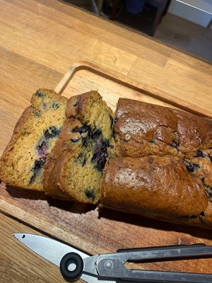 Lemon and blueberry loaf at The Blonde Beet in Stamford