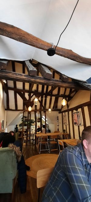 Beautiful old building at The Blonde Beet in Stamford