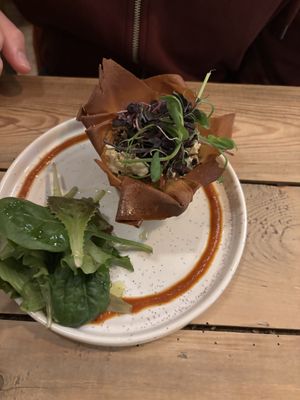 Filo quiche  at The Blonde Beet in Stamford