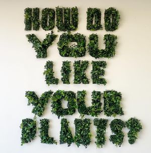 Wall art as soon as you walk in  at Plant Based Heat in Memphis