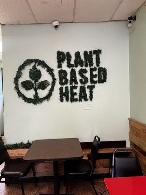 Inside seating area  at Plant Based Heat in Memphis