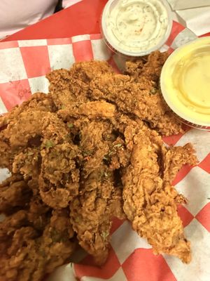 Box of oyster mushrooms   at Plant Based Heat in Memphis