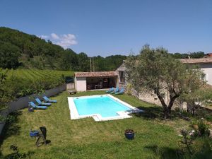 The saltwater swimming pool at La Source at La Source in Le Teil