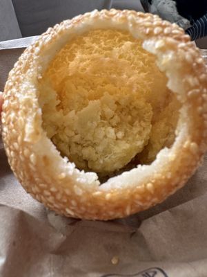 Sesame bun filling   at Quang Restaurant in Minneapolis