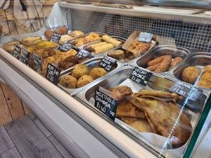 Deli counter at Sebastien's Foods  in Paignton