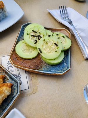 cucumber salad at Seadog Sushi Bar in Chicago