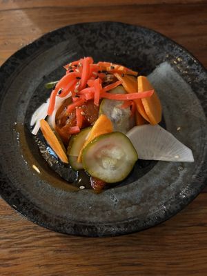 Pickled veggies (20/10)  at The Dojo Ramen Bar in Northcote