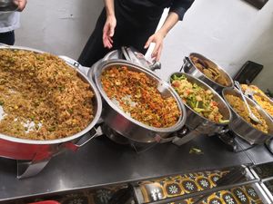 Buffet at Govinda's in Pereira